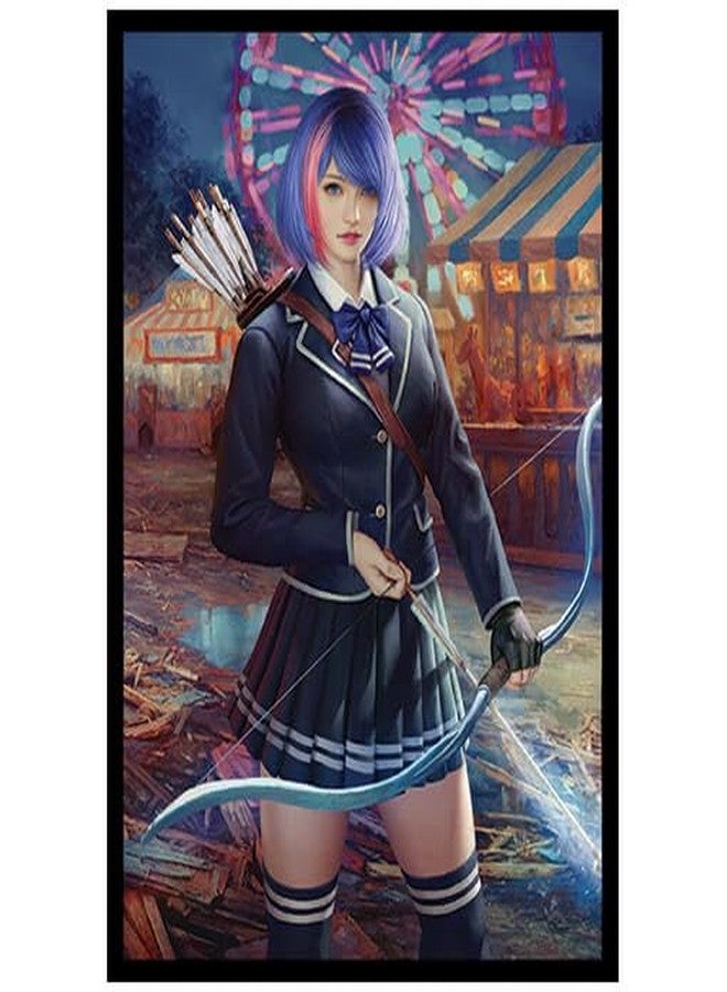 Fantasy North - Aurora - Festival Face Off - 100 Smooth Matte TCG Trading Card Sleeves - Anime - Fits Magic MTG Commander Pokemon and Other Card Games - Playing Card Sleeves - Image 1